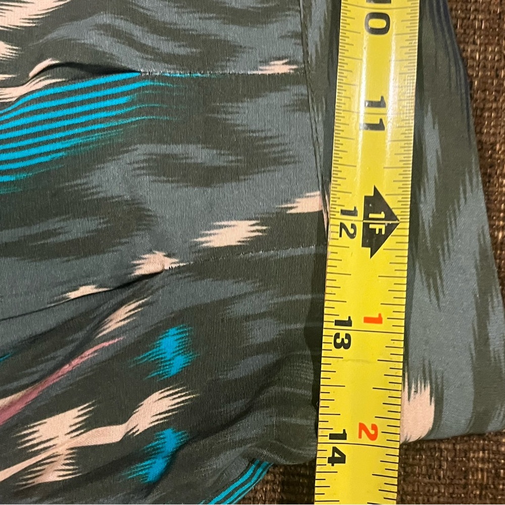 Figue, Bridgette Salome Ikat Green Patterned Women's pants, Size S - Picture 14 of 16